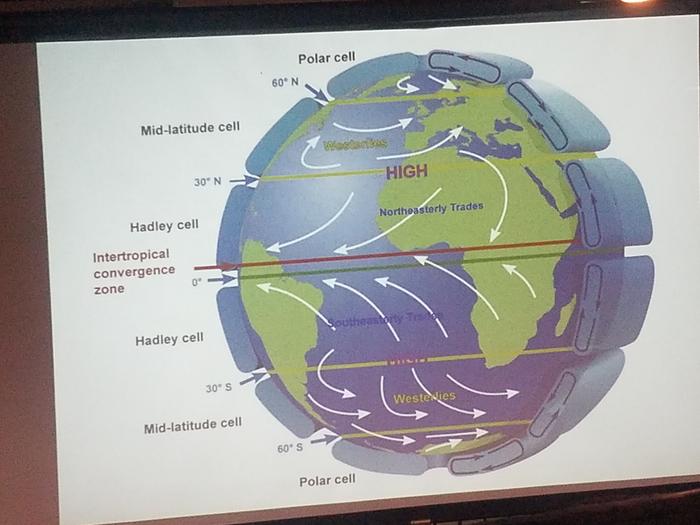 The tropics stop at 23.5 degree latitude from the equator and the sun drives our wind and ocean currents. 