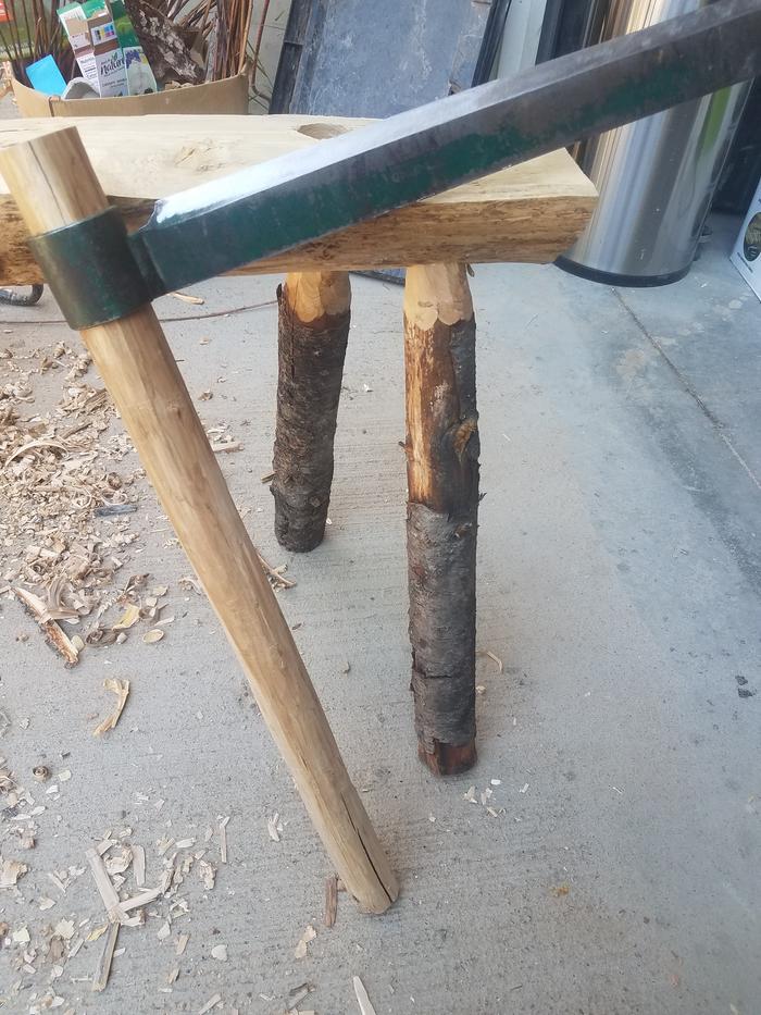 Pretty new old maple handle.