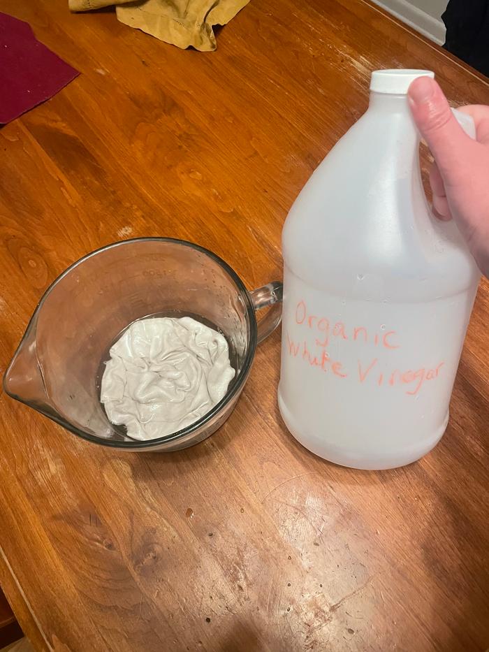 Vinegar as a whitener