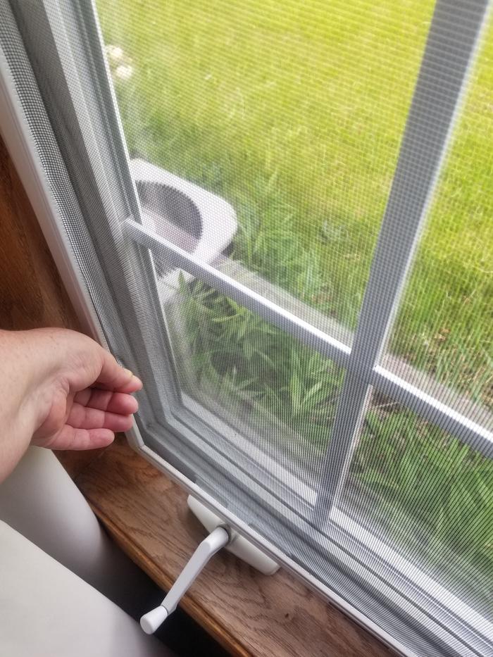 removing east screen 