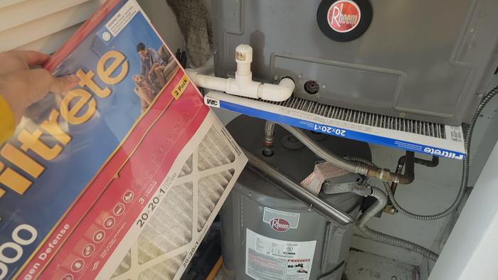 Before, blue filter old, red filter new