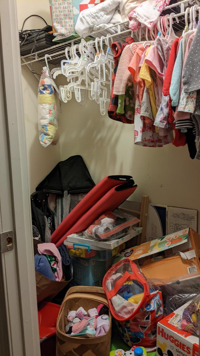 Disorganized Closet - Before