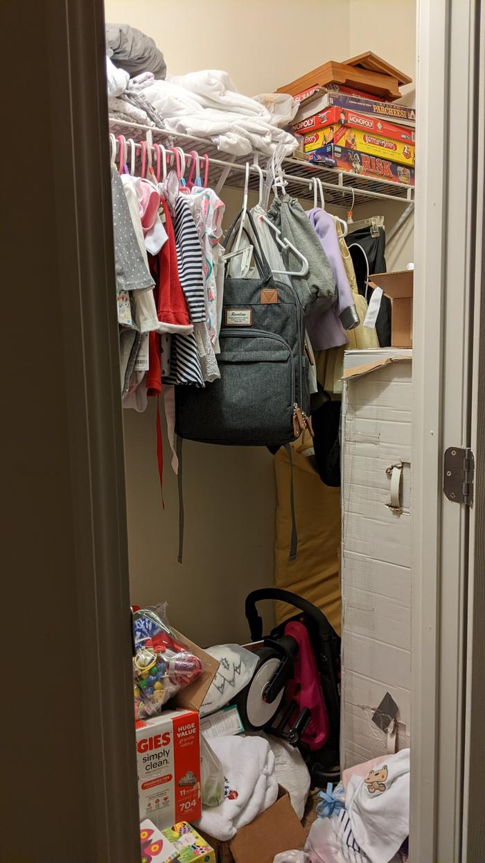 Disorganized Closet - Before