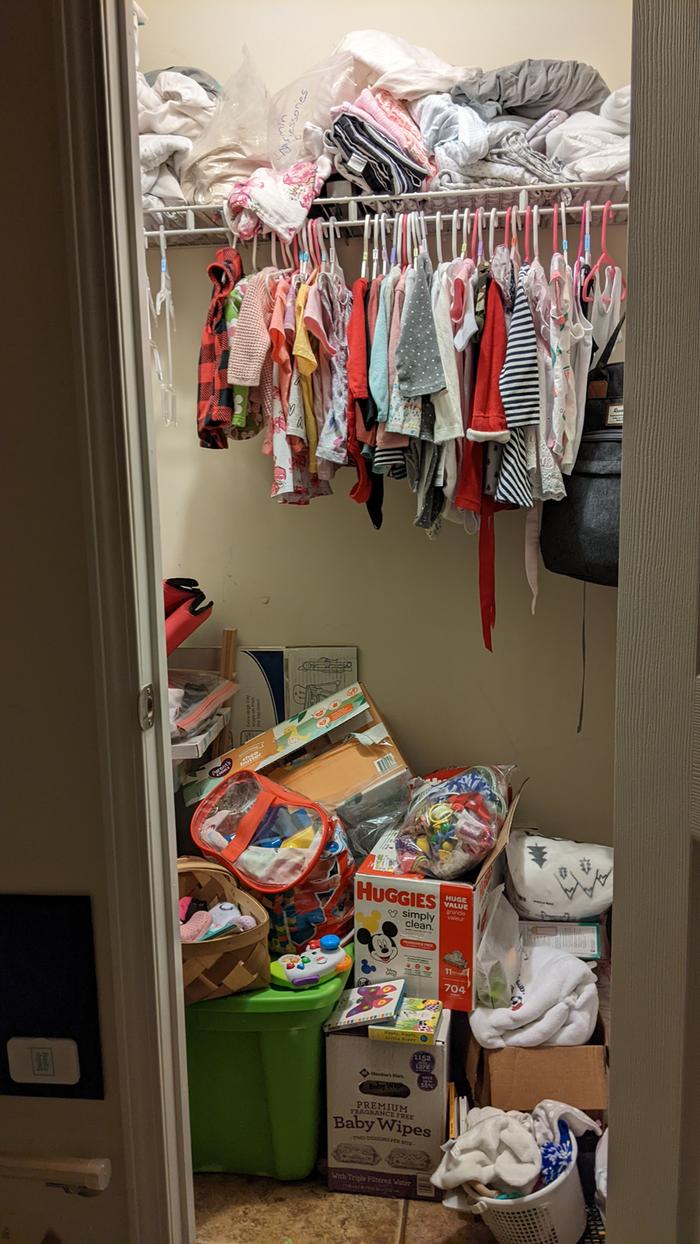 Disorganized Closet - Before