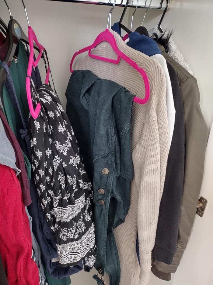 I moved some of my dungarees onto my stronger hangers 
