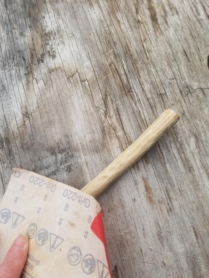 sanding it smooth