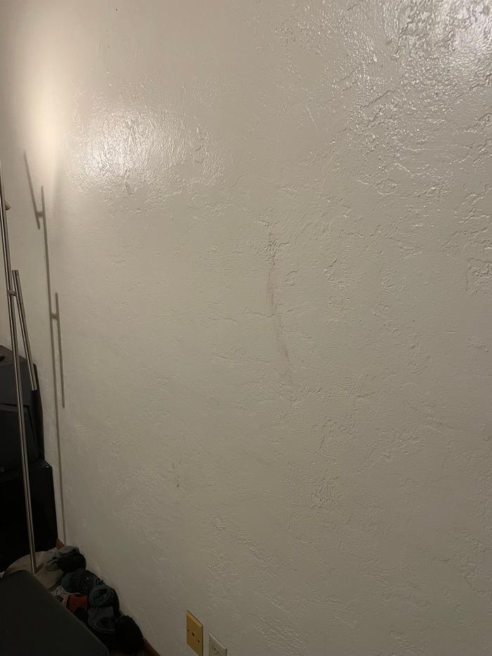 Weird red smudge on the wall
