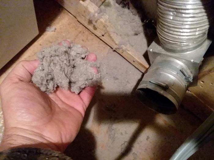 Here's what was in the duct