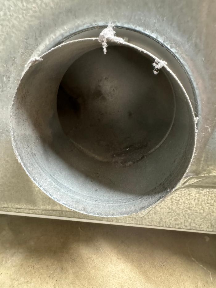 Vent connection before
