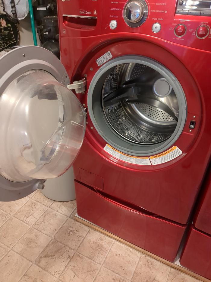 Washing machine before.