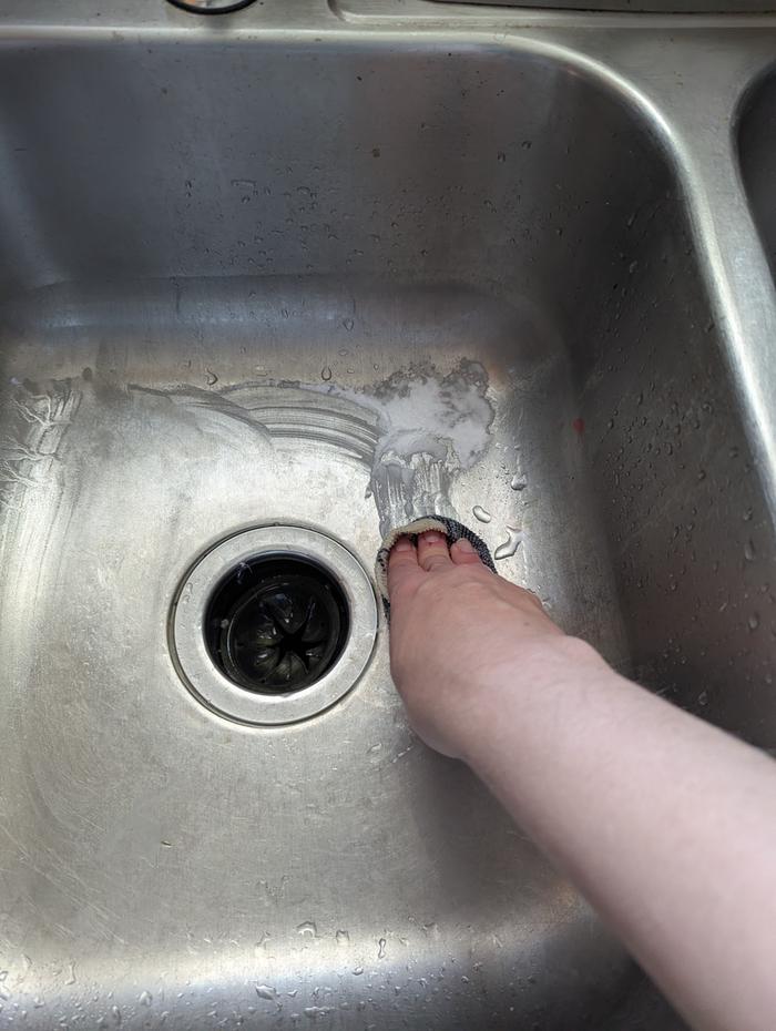 baking soda as the cleanser