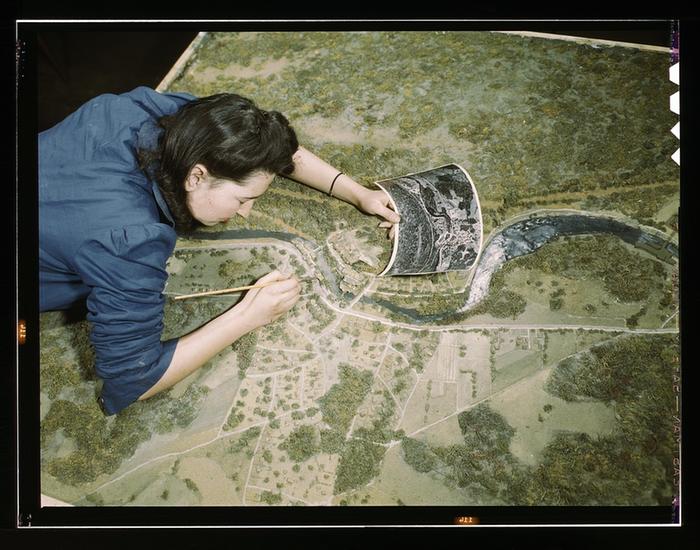 WWII terrain models were useful in planning attacks in great detail