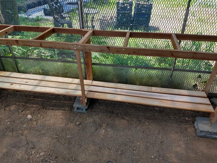 potting shelf number 2 constructed