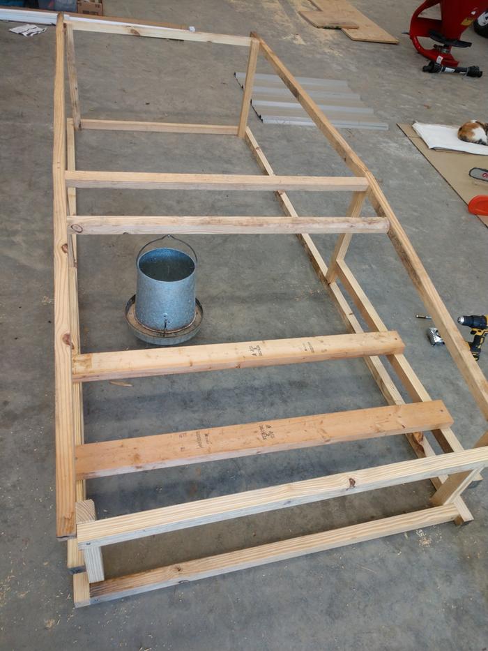 chicken tractor build 3