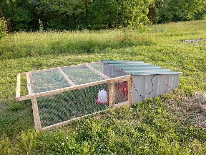 finished chicken tractor