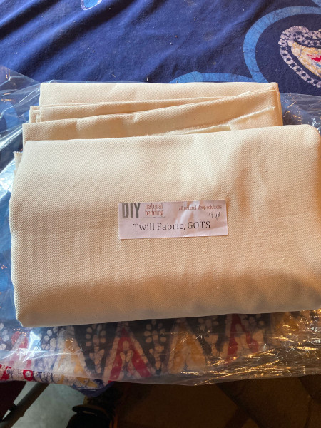 DIY Natural Bedding Organic Cotton (before)