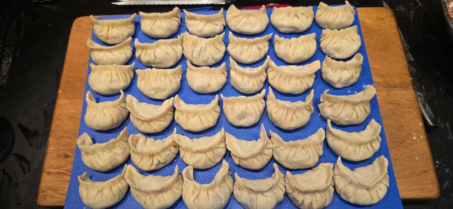 Dumplings ready to free flow freeze