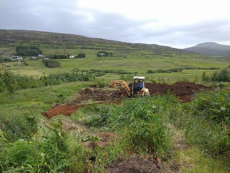 preparing the polytunnel site