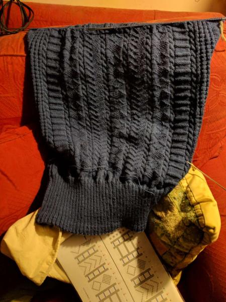 hand knit gansey