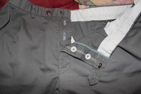 replacing a zipper with button fly