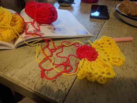 relearning how to crochet