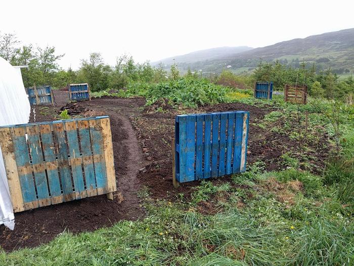 designing a small kitchen garden DIY fences