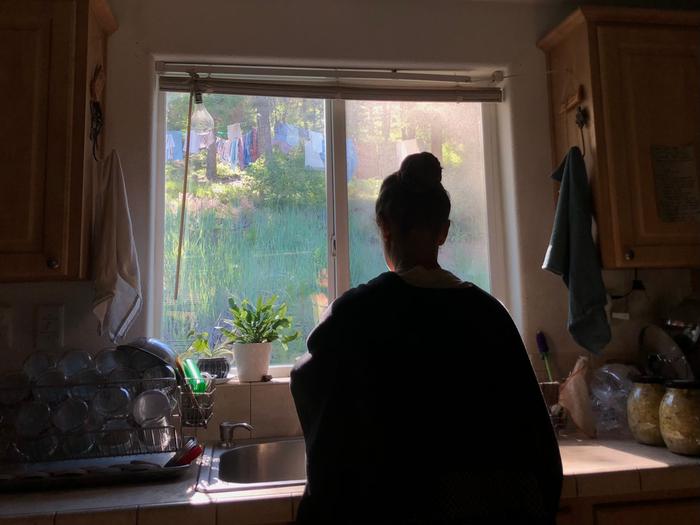 Nina in the kitchen. She is one I will particularly miss. 