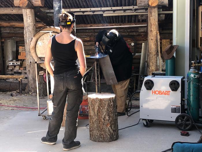 Ladies welding 