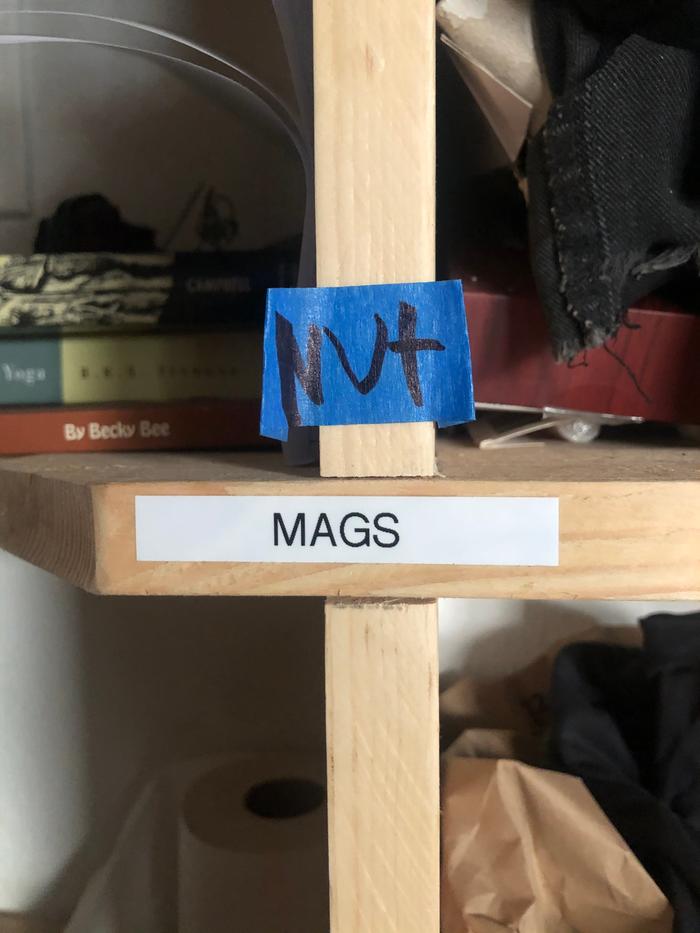 One of Ariana’s nicknames for me was “Nutmags” she added this tape to my cubby before heading out. A sweet surprise this morning. 