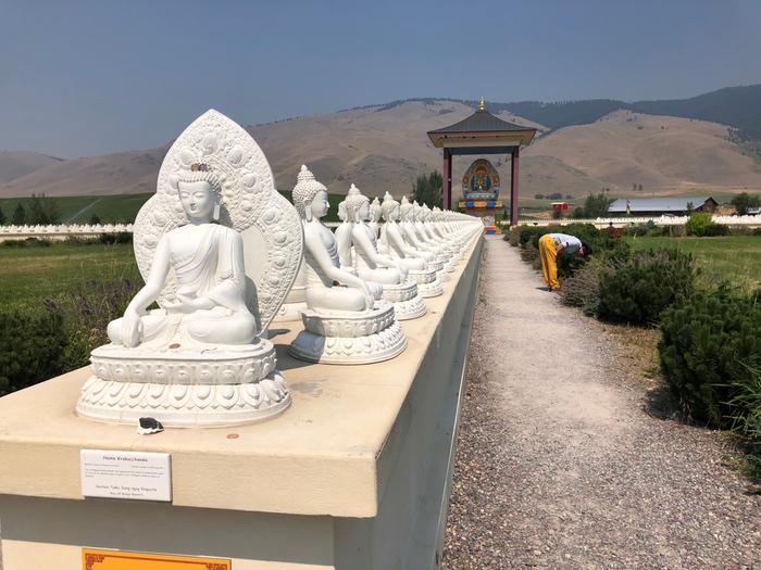 Garden of 1000 Buddhas. Set amongst such lovely, rolling slopes.