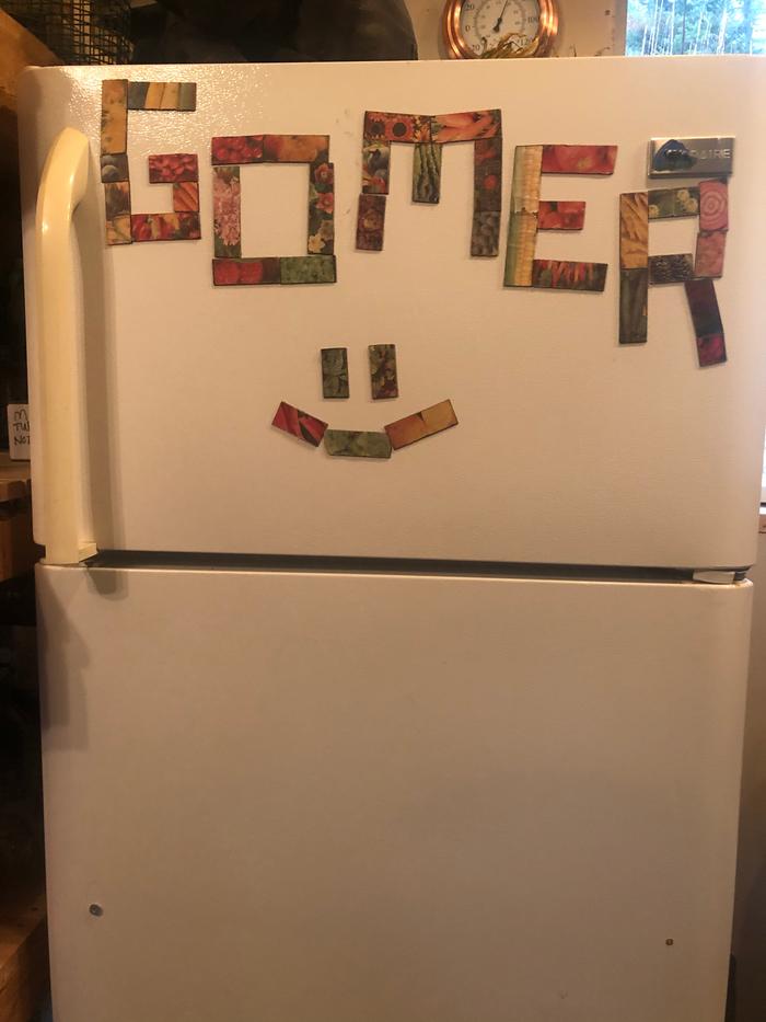 Paul requested some art on the Gomer fridge 