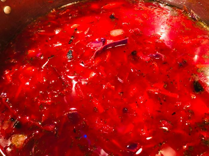 Made a giant pot of borscht 