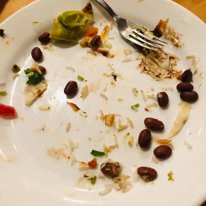 Post taco Tuesday plate 