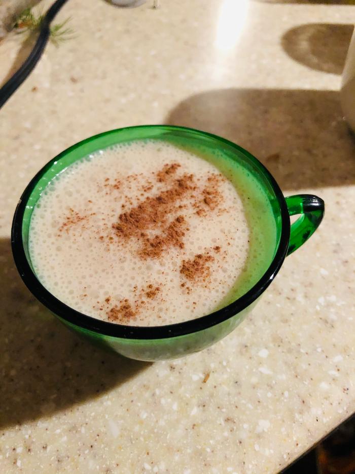 Tasty vegan nog made by Caleb 