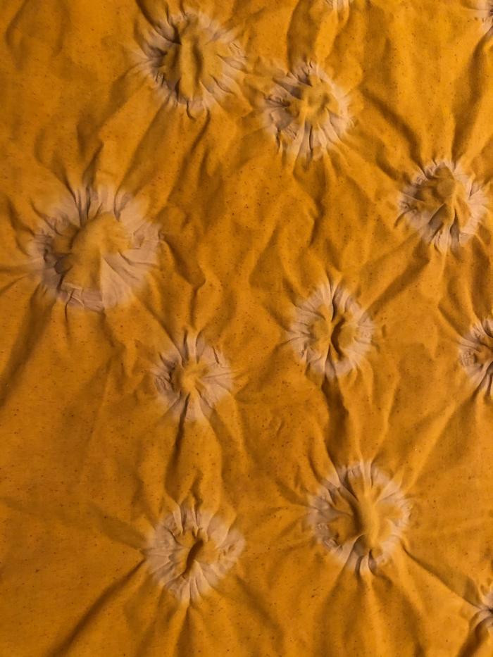 Pattern on the pillowcase I dyed 