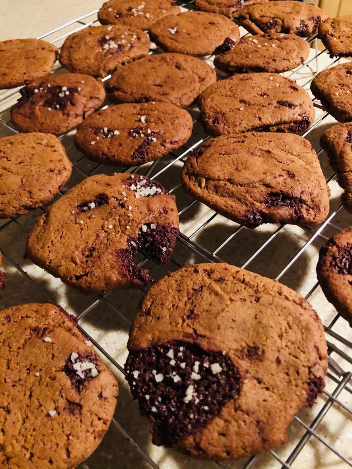 Climbing into bed while the smell of fresh cookies fills the house... how comforting and nostalgic 