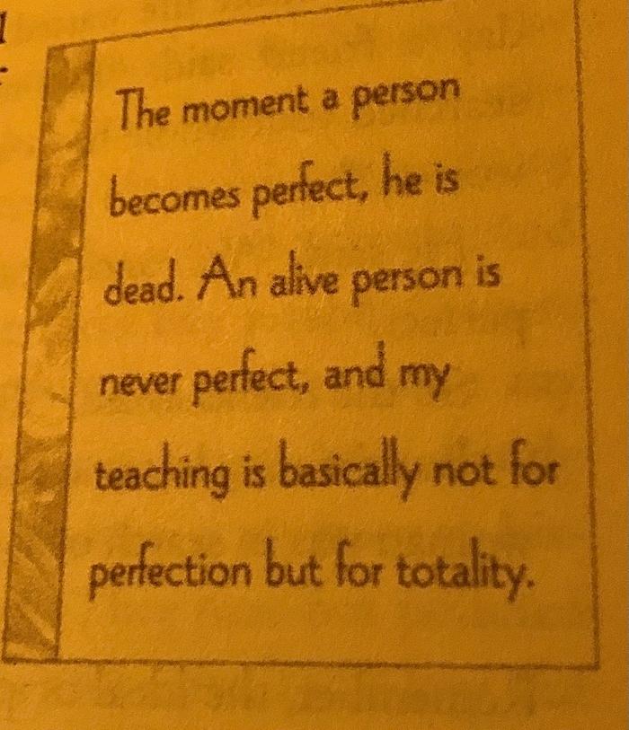 I see the Tao reflected in permaculture.. in other words, perfect equilibrium only possible in death, instead, what is needed is a wholeness-extending transformation 