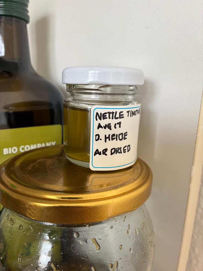 jarred and labelled for storage.