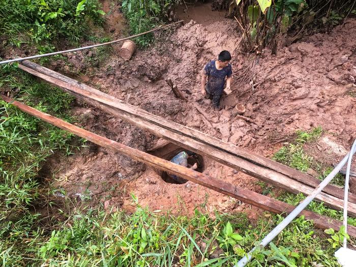 Hand dug well