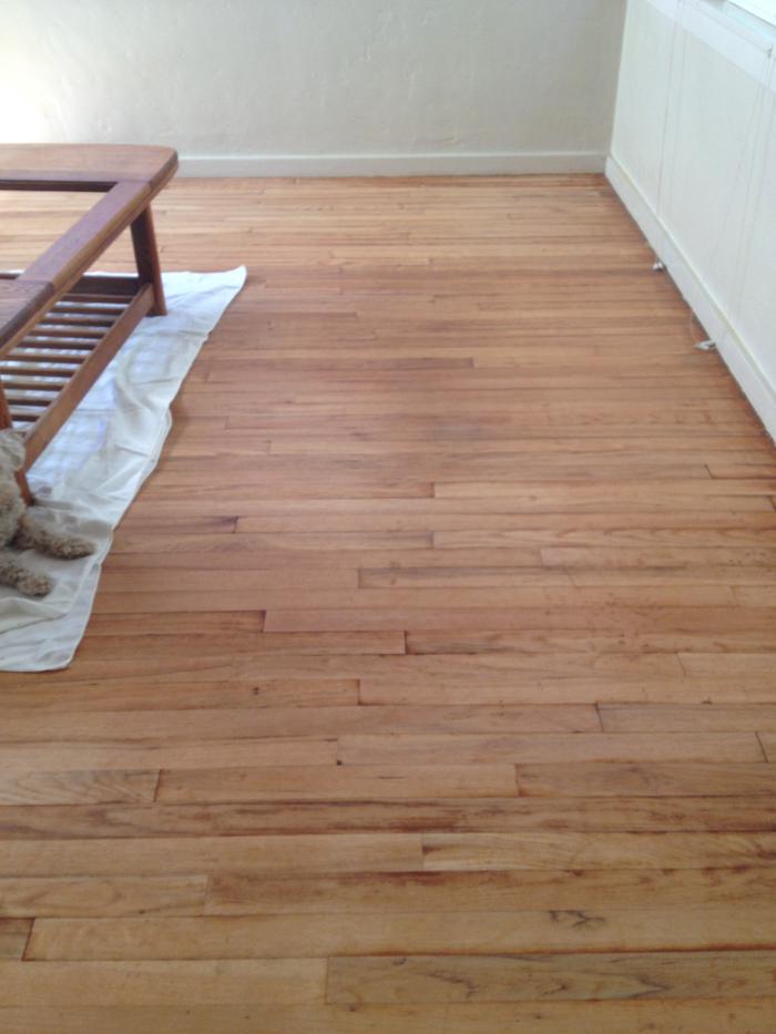 Sanded floor