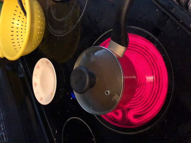 Boiling the mixture 