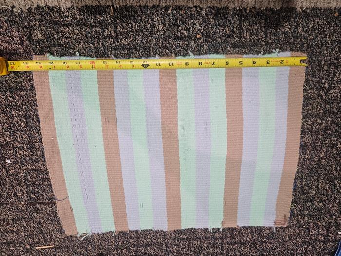 Finished towel, 20 inches long