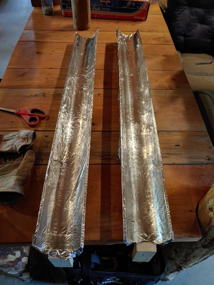 Aluminum foil and PVC are not aligned with Paul's values, but making something freaky fast and cheap to try out an idea is. 