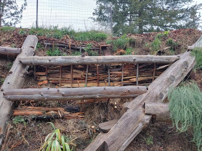 The scrappiest retaining wall you ever did see