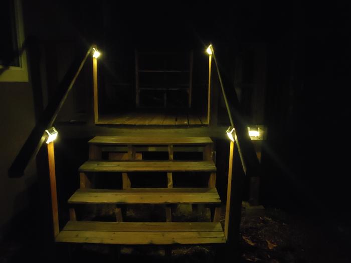 When it's dark out, they light up automatically. 