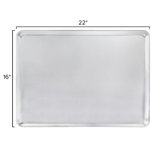 Here is a 22"x16"x1" sheet pan(2/3rds of full size) 