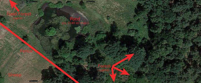Aerial view on the pond (outdated)