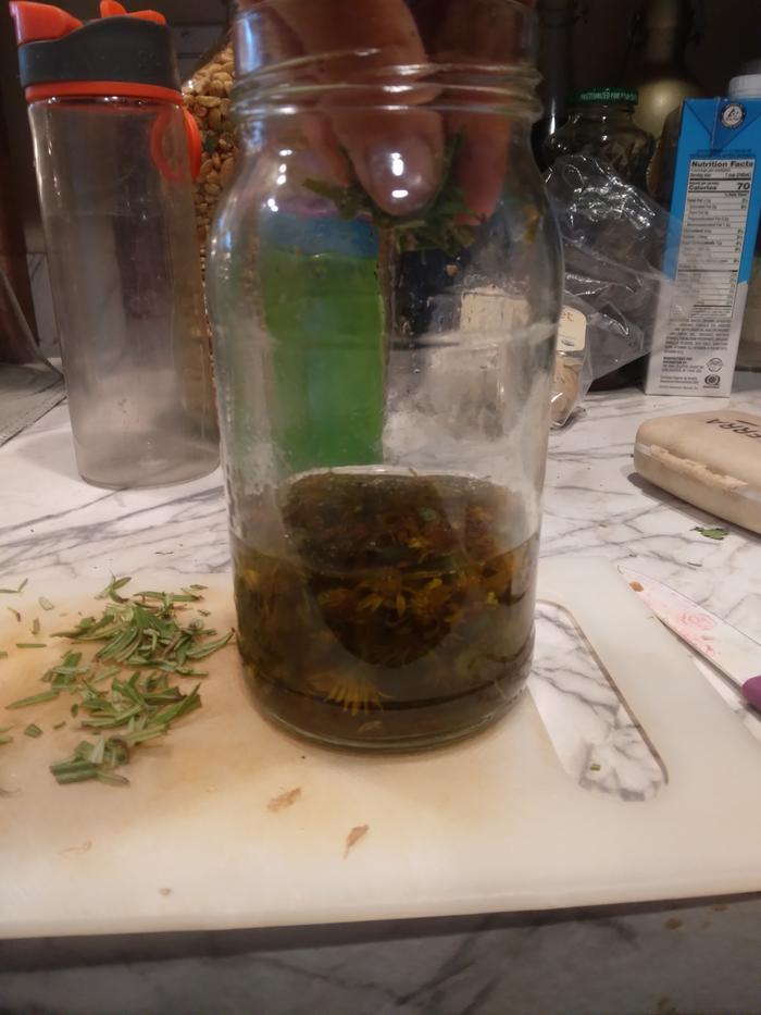 making the oil infusion