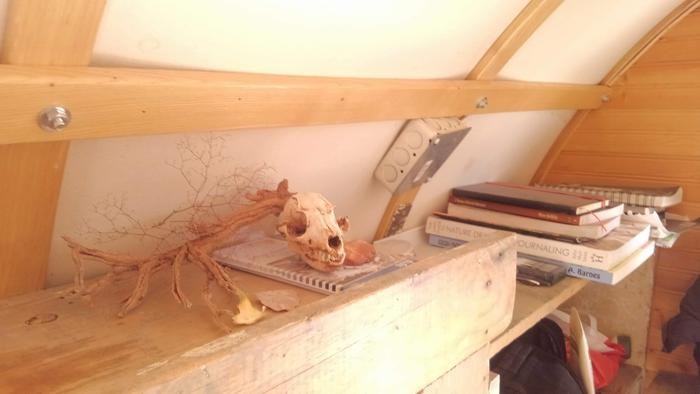 interior of sheep wagon