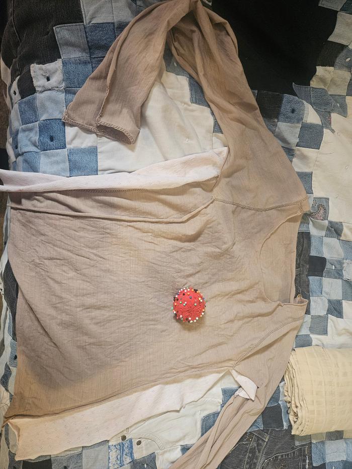 About half way though the shirt